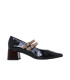 ESCOOLERS TROPEA ZAPATO DE TACÓN MEDIO MARY JANE PIEL CHAROL MUJER - 1