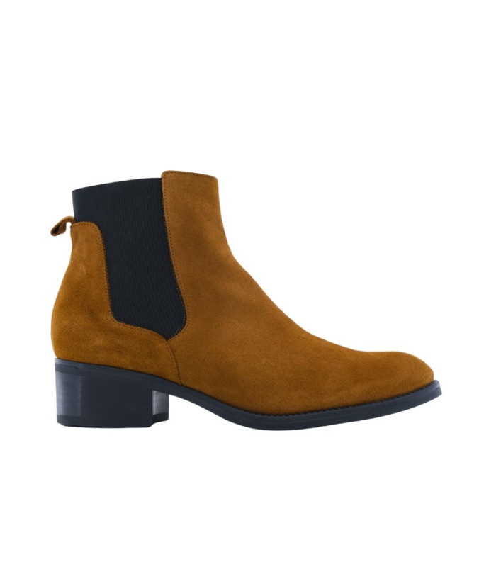 ESCOOLERS COMO BOTIN CHELSEA TACON PIEL SERRAJE MUJER - 1