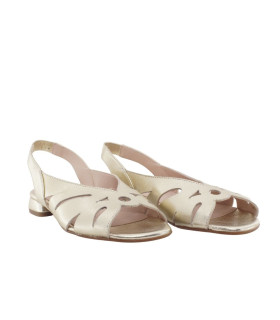 ESCOOLERS SANDALIA PIEL CON TACON BAJO VENUS - 3