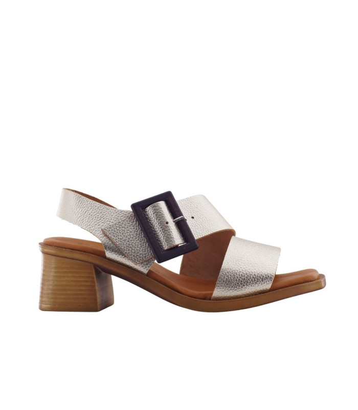 ESCOOLERS SANDALIA BAAL PIEL T/MEDIO HEBILLA GRANDE MUJER - 1