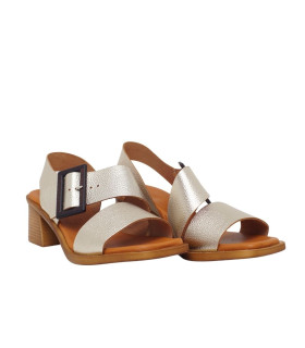 ESCOOLERS SANDALIA BAAL PIEL T/MEDIO HEBILLA GRANDE MUJER - 2
