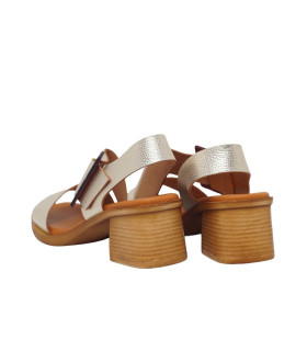 ESCOOLERS SANDALIA BAAL PIEL T/MEDIO HEBILLA GRANDE MUJER - 3