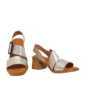 ESCOOLERS SANDALIA BAAL PIEL T/MEDIO HEBILLA GRANDE MUJER - 4
