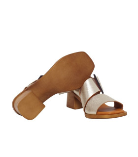 ESCOOLERS SANDALIA BAAL PIEL T/MEDIO HEBILLA GRANDE MUJER - 5