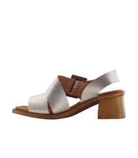 ESCOOLERS SANDALIA BAAL PIEL T/MEDIO HEBILLA GRANDE MUJER - 7