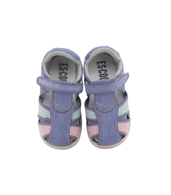 SANDALIA ESCOOLERS QUEILES RESPETUOSO VELCRO LONA - 5